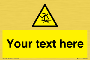 Custom warning thin ice